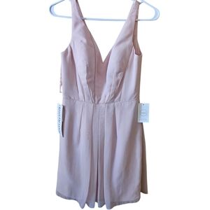 KELLY FAETANINI BRIDAL/PROM ELEGANT FORMAL DRESS  SHORT LIGHT PEACHY ROSE SIZE 8